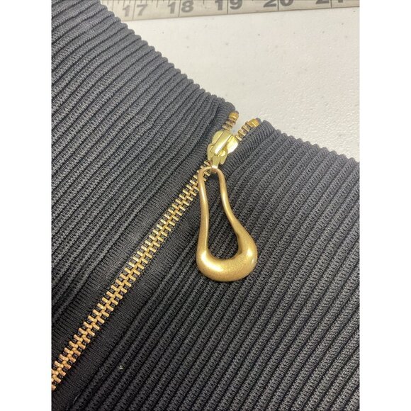 NEW with tags Aje Turner Bubble Mini‎ Skirt Black Size XXS flouncy ribbed waist - Picture 8 of 9